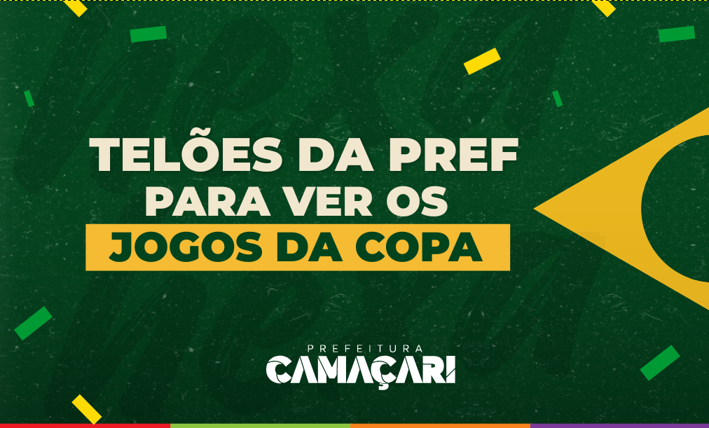 Prefeitura terá telões nos bairros para retransmissão dos jogos do Brasil na Copa do Mundo 2026